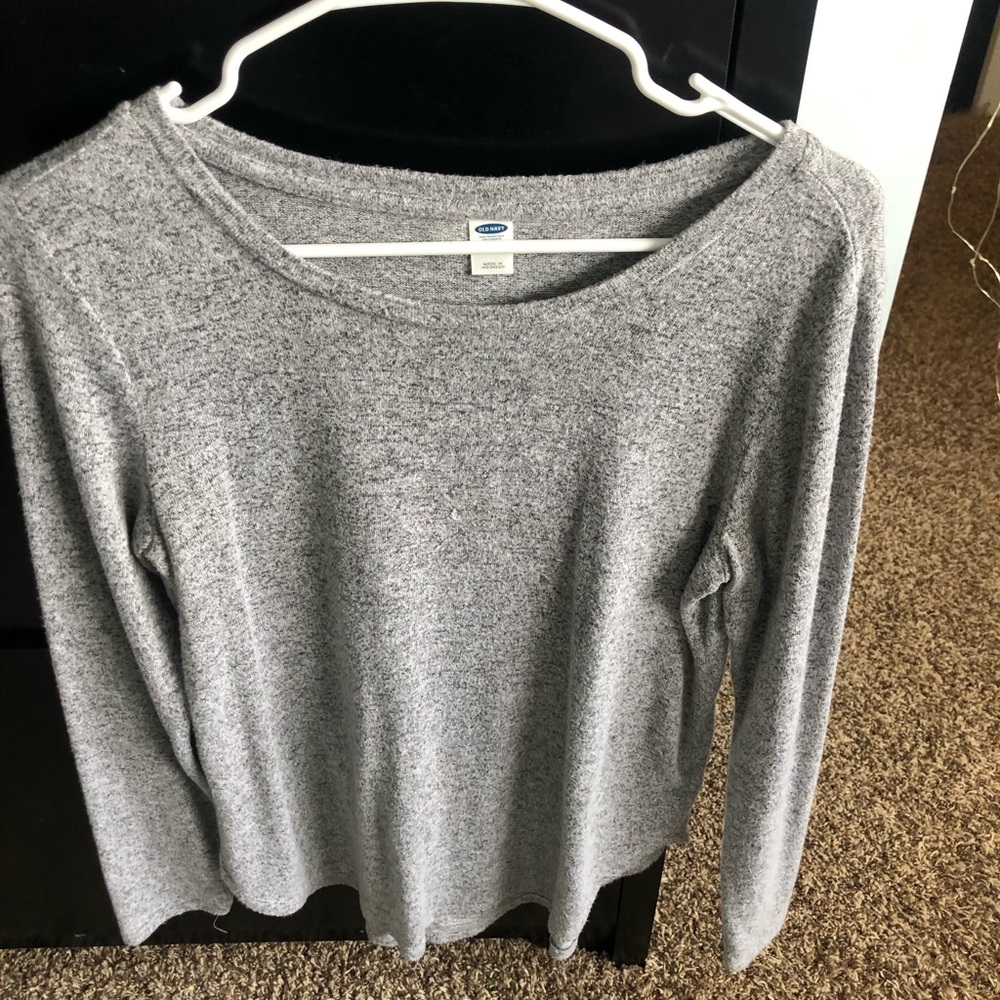 super soft grey sweater